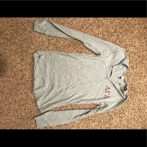 Alpha gamma delta grey long sleeve shirt